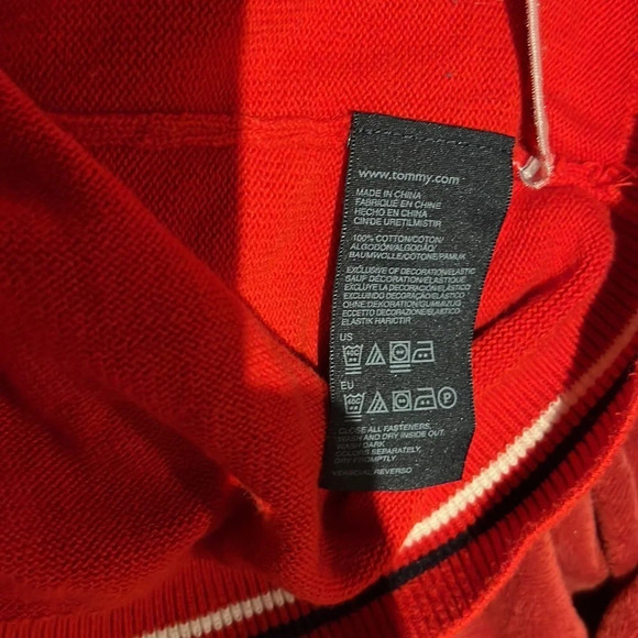Tommy Hilfiger fill zipper knit  multi color unisex jacket sweater Sz S - Picture 9 of 13